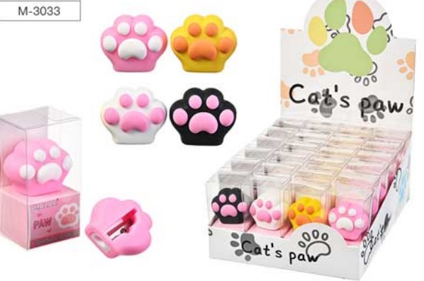 Точилка пластиковыя ЛАПКИ, М-3033