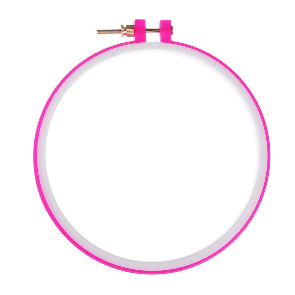 Пяльцы для вышивания розовые мал. 20 см