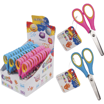 Ножницы детские deVente Cosmo для левшей 12,4 см с линейкой ассорти 8010804