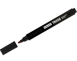 Маркер перманентный Luxur "Trios" черный , пулевидный , 1,2 мм, 33201