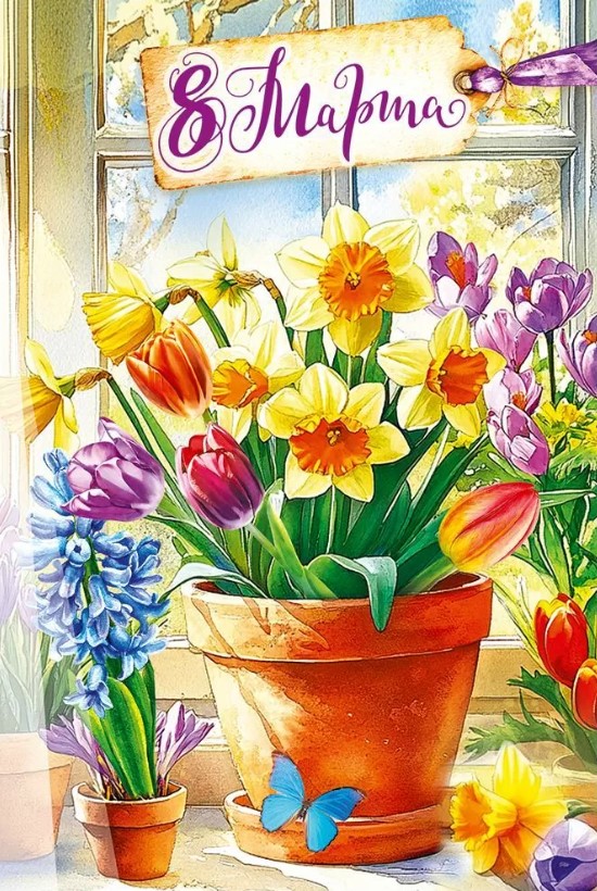 Открытка 8 Марта, 5.0002314