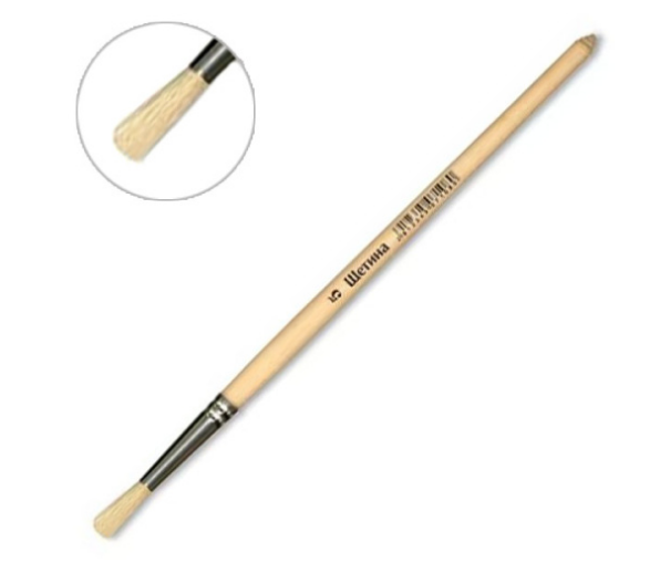 Кисть Артекс-М, щетина, круглая №5 живописная, 034722