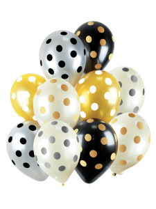Шар латексный 12" Горошек , (10 шт/уп), 5АVP-012-010-029 Шар латексный 12" Горошек , (10 шт/уп), 5АVP-012-010-029