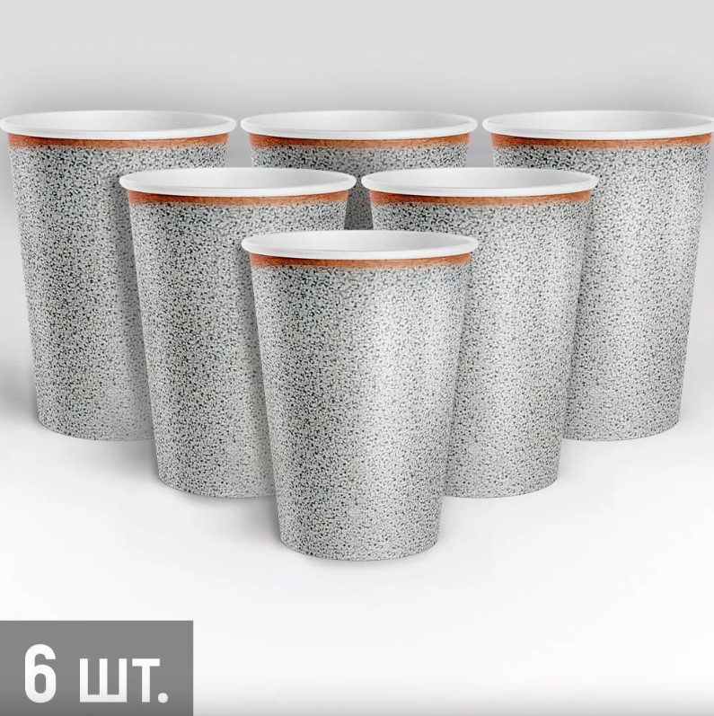 Набор стаканов 'Керамическая эстетика', 250 мл, (6 шт;уп), 30000854