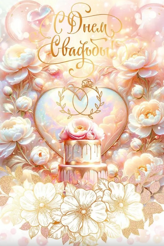 Открытка С Днем Свадьбы, 9.0000156