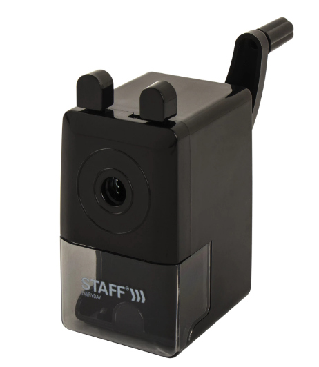 Точилка механическая, STAFF EVERYDAY, MS-796, корпус черный, 229796