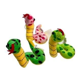Мягкая игрушка на липучке, 'Змея', L-15-14 см