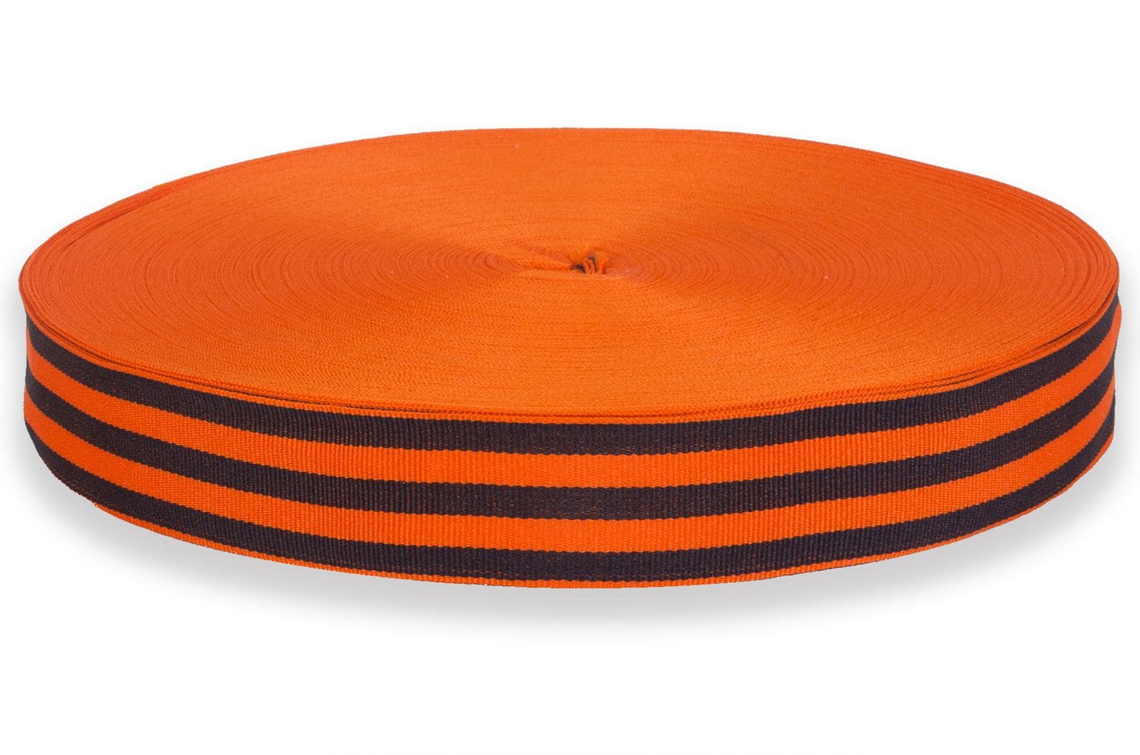 Лента георгиевская в бабине, 3,5 см, 100 м, жаккард