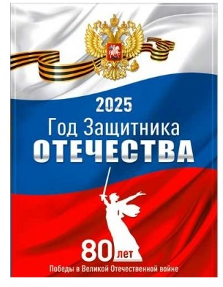 Плакат '2025 год Защитника Отечества', P2-698 Плакат '2025 год Защитника Отечества', P2-698