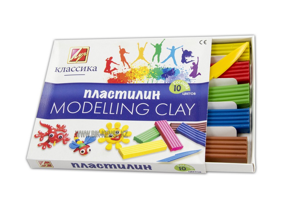 Пластилин 10 цв. Луч 'Классика цвета', 200 гр, 7С 304-08