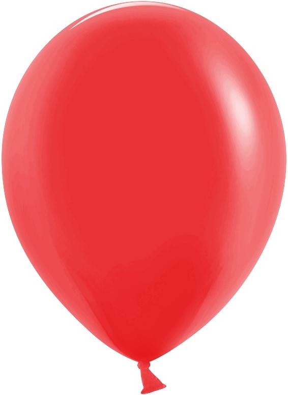 Шар (12'';30 см) Красный, пастель, 100 шт, 612102
