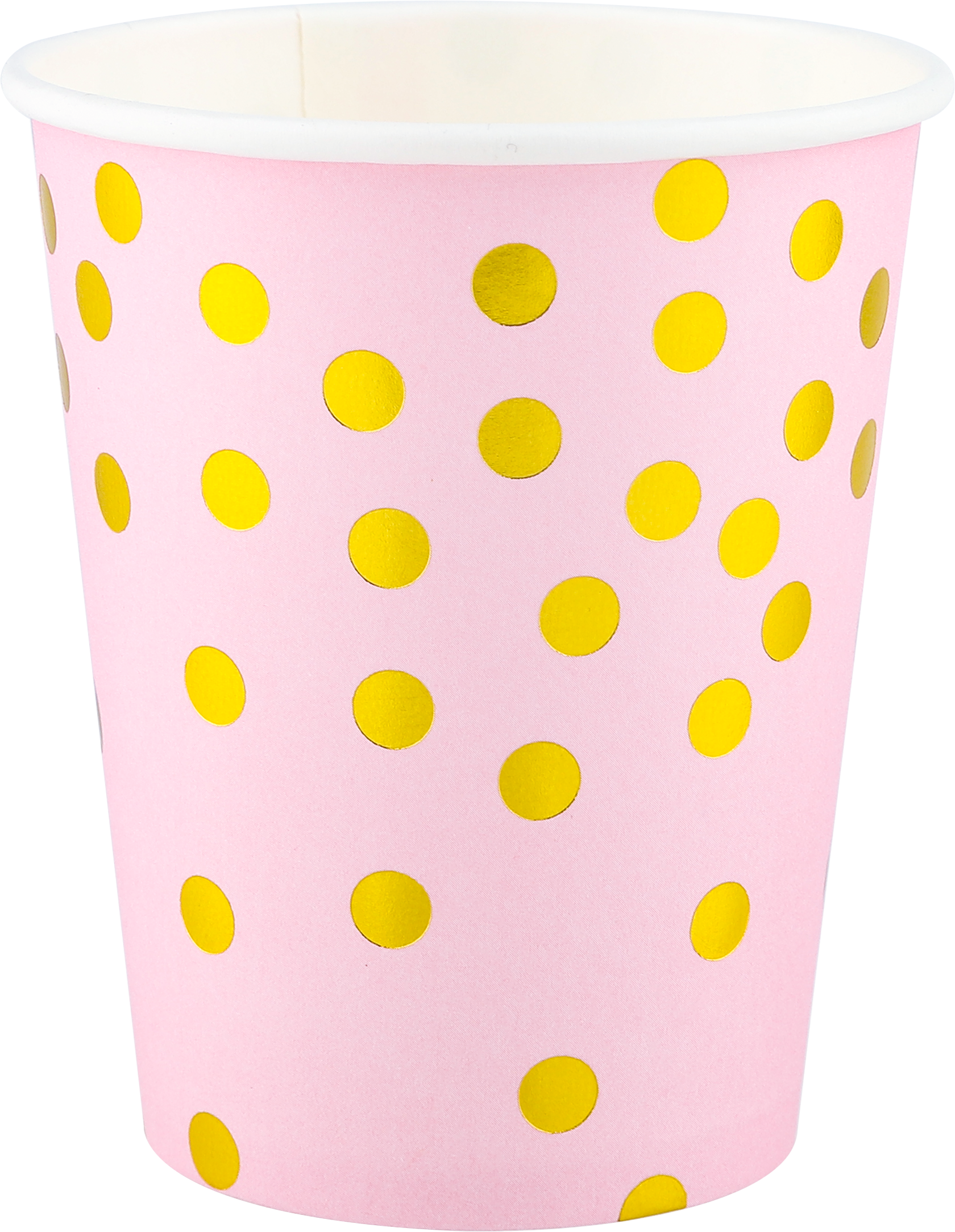 Стаканы 'Золотое конфетти', розовое золото, металлик, 250 мл, (6 шт;уп), 6231385