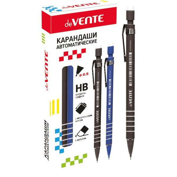 Карандаш автоматический 'deVENTE' d=0,5 мм, НВ, корпус с покрытием Soft touch, 5010302