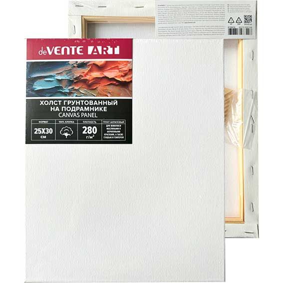 Холст на подрамнике 25x30 см грунтованный 'deVENTE. ARTISTIC STUDIO' 100% хлопок 280 г;м², 8150414