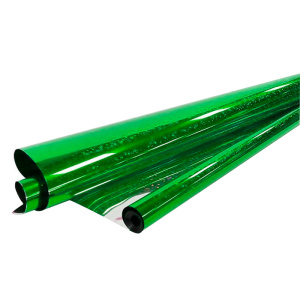 Пленка для цветов "Голография" зеленый цвет , 0,7м х 7,5м, 1262