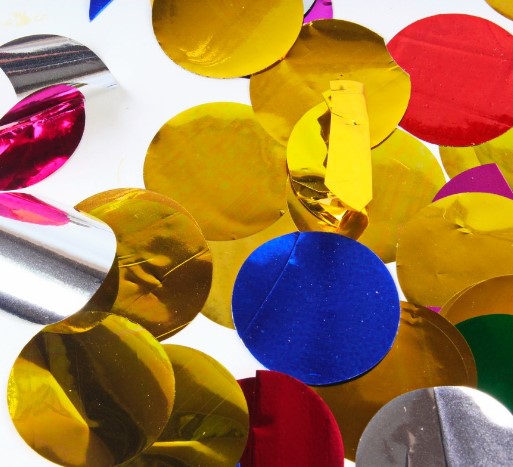 Хлопушка 'Круги', бумага, 30 см., 2646 Хлопушка 'Круги', бумага, 30 см., 2646