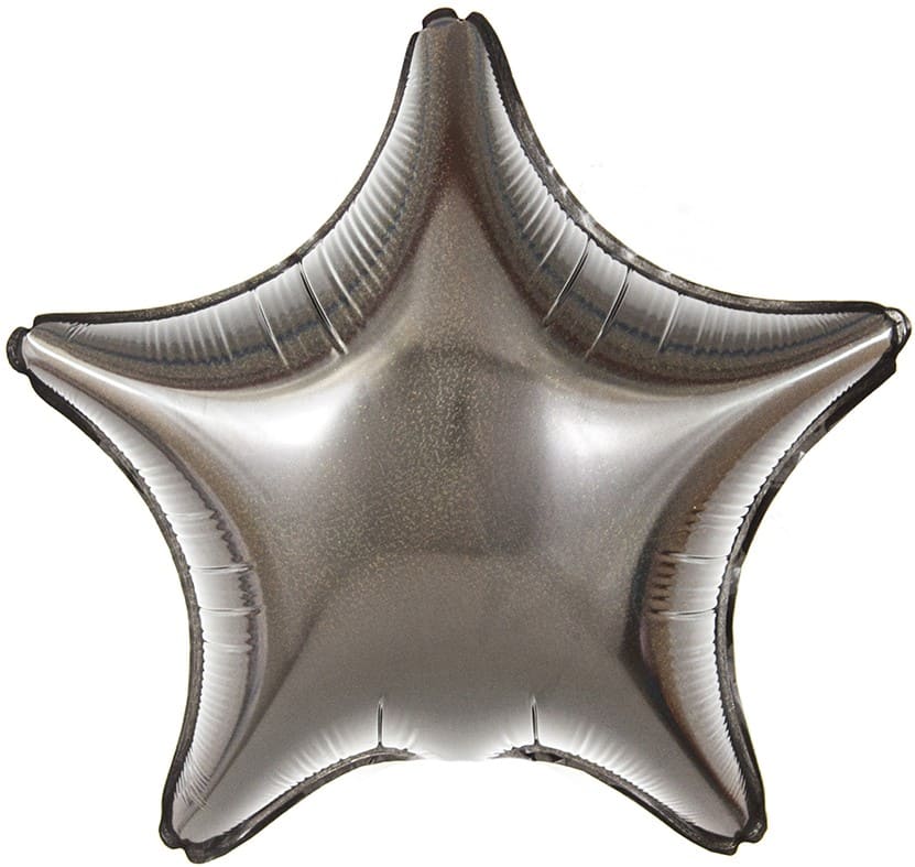 Шар фольга Falali  (18'';46 см) Звезда, Черный, Голография, 1 шт. 123064