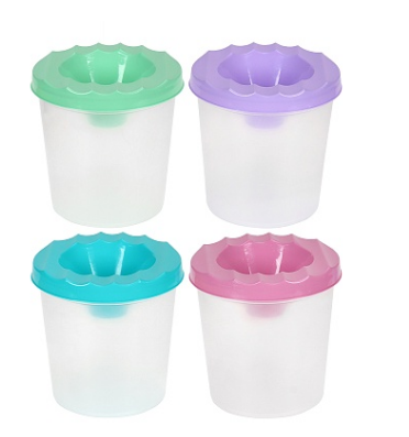 Стакан-непроливайка, одинарный ЦВЕТА ПРОВАНСА АССОРТИ, 4 цвета, С-0433