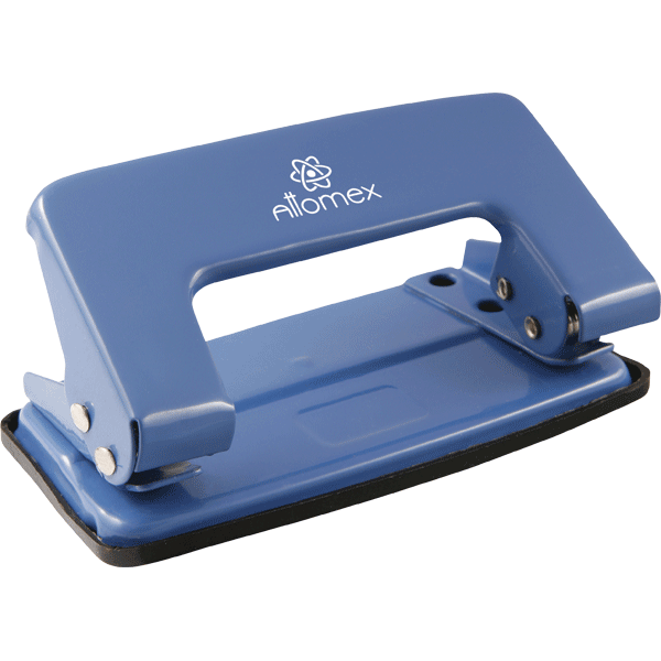 Дырокол 'Attomex', (10 листов) металлический, в картонной коробке, синий, 4020302