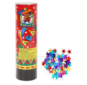 Хлопушка , бабахалка ,звезды (фольгированные) 15 см, Х-1456 Хлопушка , бабахалка ,звезды (фольгированные) 15 см, Х-1456