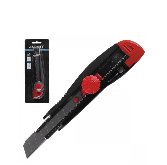 Нож канцелярский 'deVENTE' 18 мм, металлические направляющие, 4090401