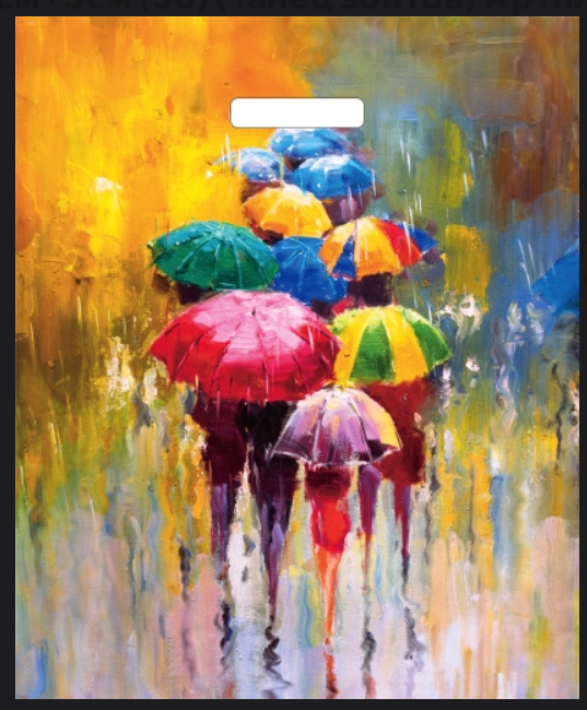 Пакет ПЭ с вырубной ручкой 38x45см+3см (50) (Танец зонтов), ВУР69136