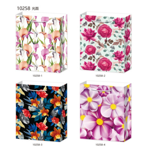 Пакет подарочный Darlens, 260х320х100 мм, с веревочной ручкой, ассорти, DL-DRL08705