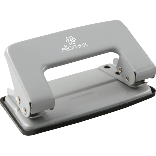 Дырокол'Attomex', (10 листов), металлический, серый цвет, 4020301