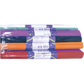 Бумага гофрированная (креповая) 'deVENTE 32 г;м², 50x250 см в рулоне, ассорти, (10 шт;уп), 8040737