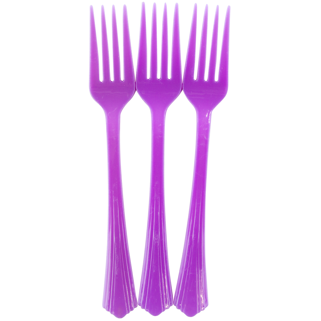 Вилки, Премиум, Сиреневый, 17 см, 10 шт, 6231250