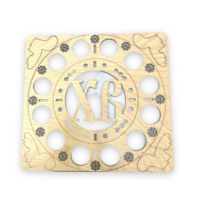 Подставка деревянная под яйца и кулич (22,5 х 22,5 х 3,5 см.), УД-8319 Подставка деревянная под яйца и кулич (22,5 х 22,5 х 3,5 см.), УД-8319