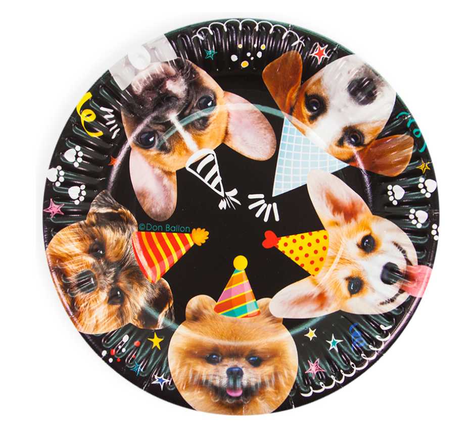Тарелки (7'';18 см) Собачки, 6 шт, 77295
