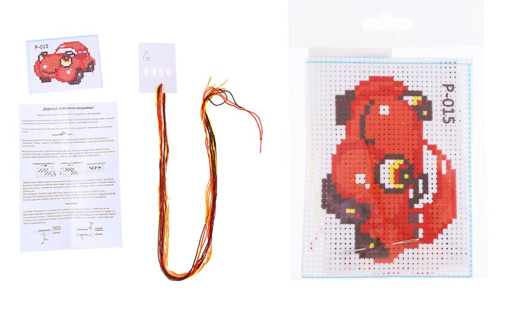 Набор для вышивания крестом 8 х 10 см, в ассортименте , M-11890