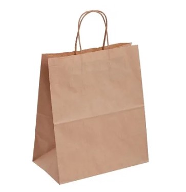 Пакет бумажный с кручеными ручкками 260х120х320 мм цвет Крафт (х1;250), БУМ58384