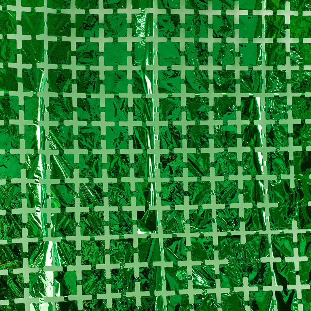 Занавес Мозаика, Зеленый, Металлик, 100х200 см, 1 шт., 6014438