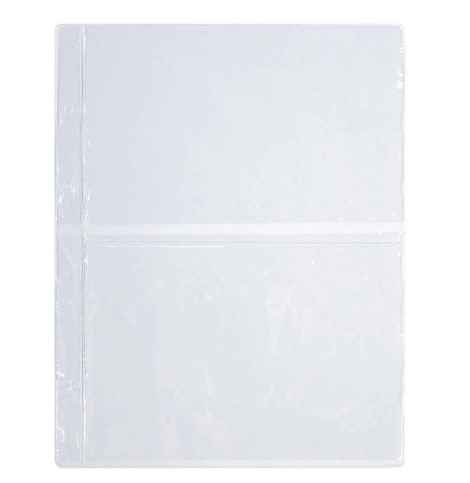 Листы-вкладыши для альбома 'OPTIMA' на 2 боны (купюры), 200х250 мм, ПВХ, STAFF, 238081