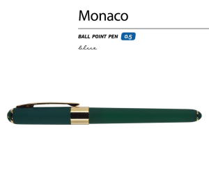Ручка шариковая "Bruno Visconti" , Monaco синяя 0,5 мм , зеленый корпус, 20-0125/03
