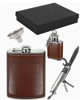 Подарочный набор Фляжка с аксессуарами Храбрость, 270 мл, 9.3х14.8х2.0, ФЛ-5794