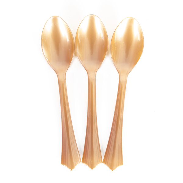 Ложки, Матовое розовое золото, 17 см, 10 шт, 6225022