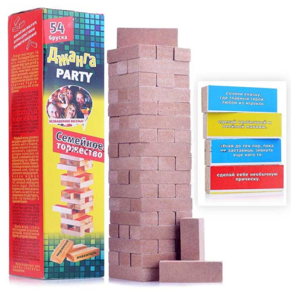 Игра Джанга-Рarty 'Семейное торжество' (8х8х35 см.), 191223