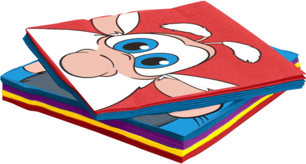 Салфетки'Буба', трехлосный , 33х33 см., (20 шт;уп), 501907