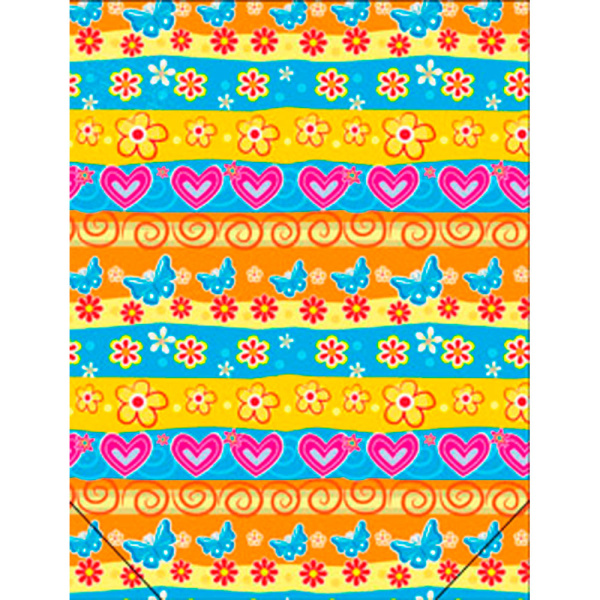 Мешок для обуви , 'Узоры с бабочками', 1 отделение, МО-0831