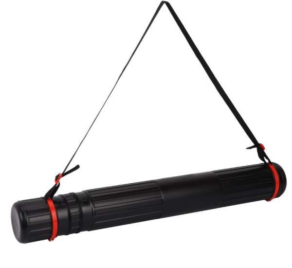 Тубус А0 СТАММ, телескопический на ремне, цвет черный, ПТ-11