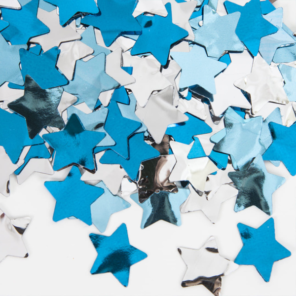 Конфетти Дон-Баллон 'Звезда' голубой микс 1,5 см 50гр 6014332