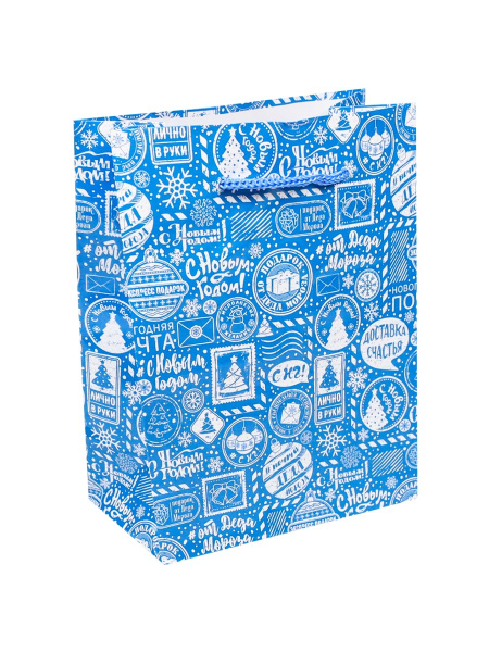 Пакет подарочный Optima 'Подарок от Деда Мороза' 11,5х14,5х6 см, 128г, ПКП-8850